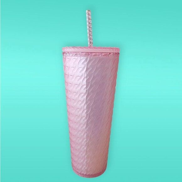 Starbucks 2024 Matte Light Pink Soft Touch Tumbler 24 Fl Oz. - Picture 6 of 6